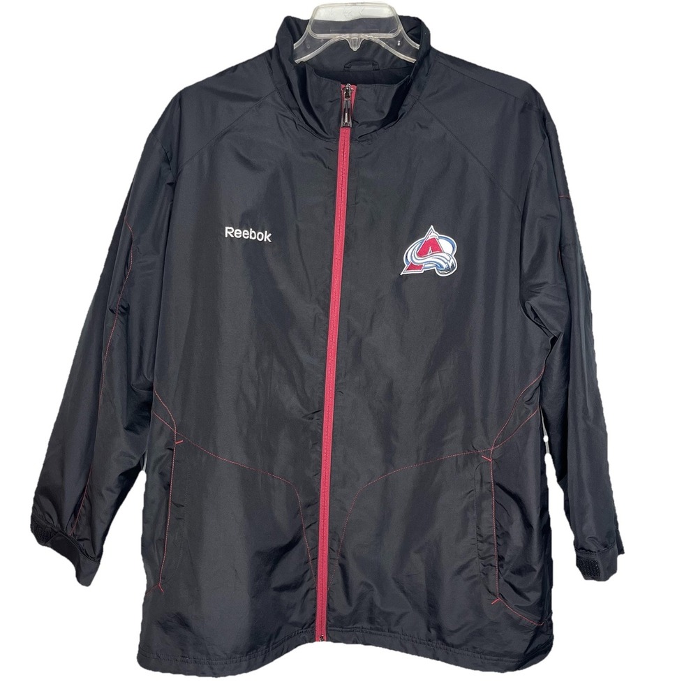 Colorado Avalanche NHL Reebok Men's Full Zip Black Jacket XL Hockey Denver